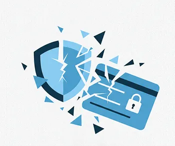 Illustration of a VoIP phone with a shield and a checkmark, representing security and protection.